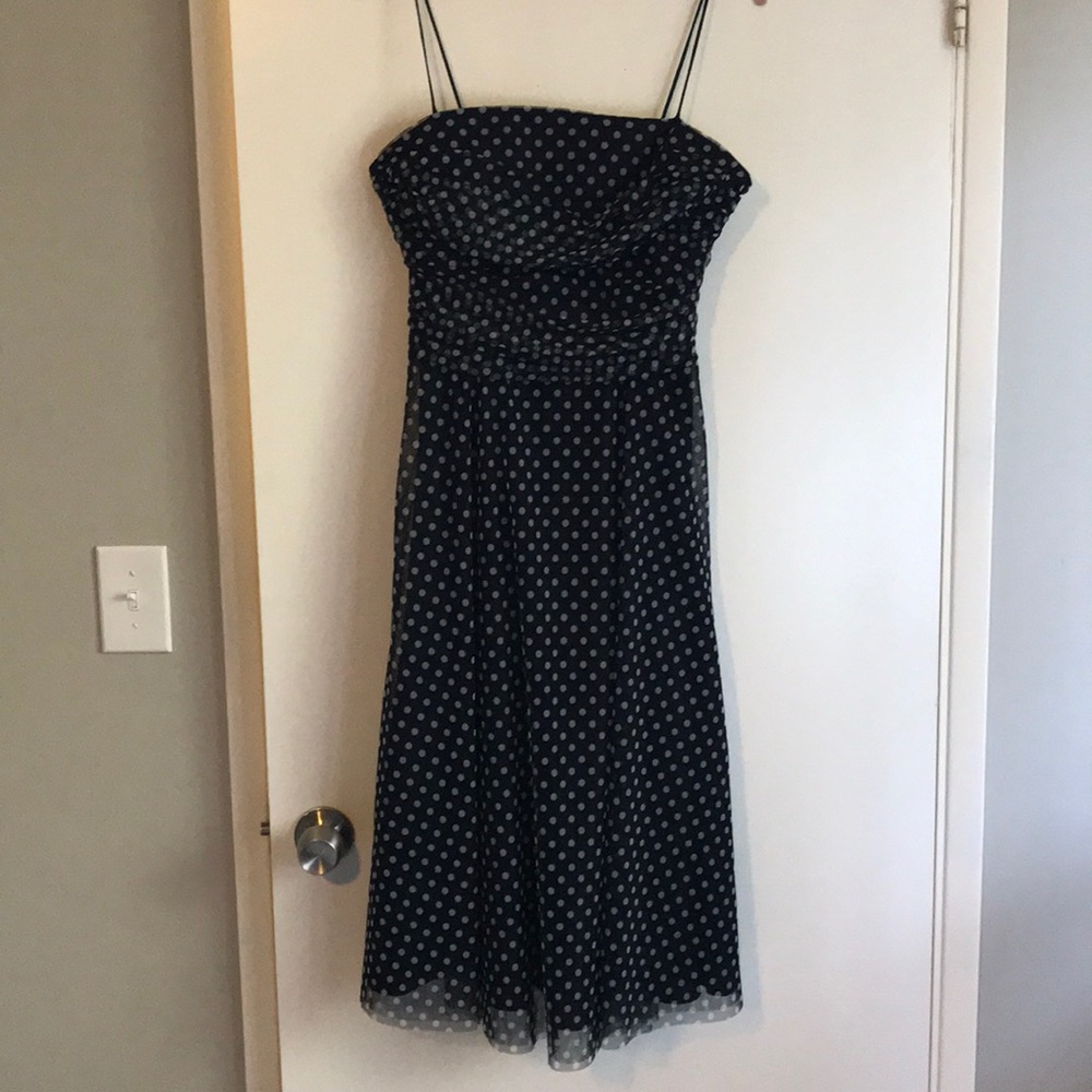 Polka dot swing dress